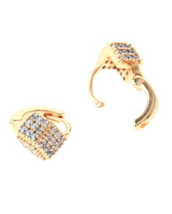 Cubic Zirconia Hoop Earrings
