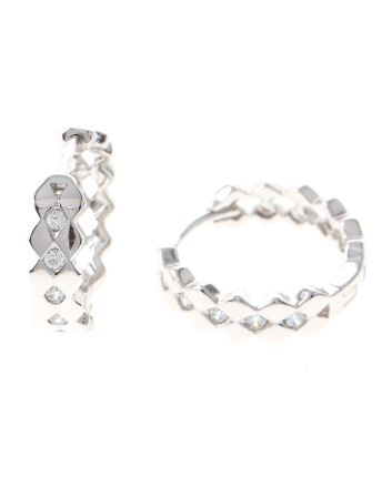 Cubic Zirconia Hoop Earrings