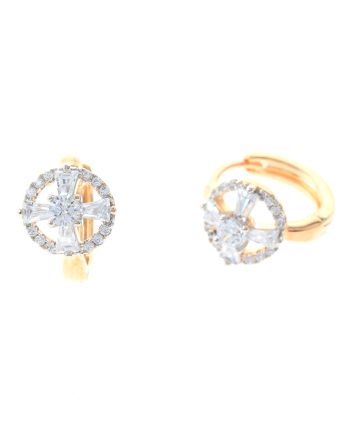 Cubic Zirconia Hoop Earrings