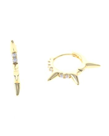 Cubic Zirconia Hoop Earrings