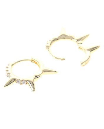 Cubic Zirconia Hoop Earrings