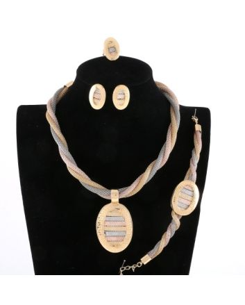 Gold Plated Necklace Set