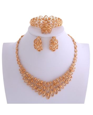 Gold Plated Necklace Set