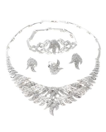 Silver Plated Necklace Set