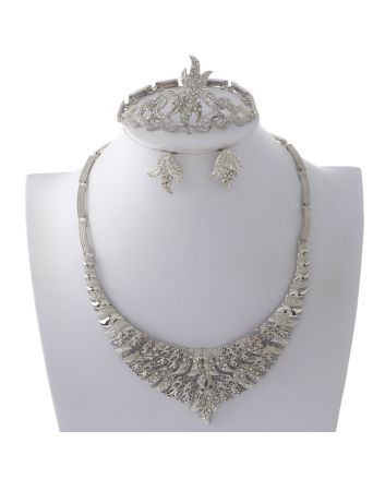 Silver Plated Necklace Set