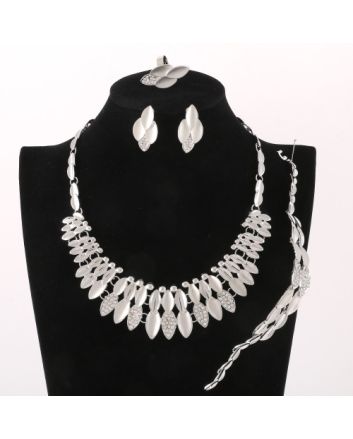 Silver Plated Necklace Set