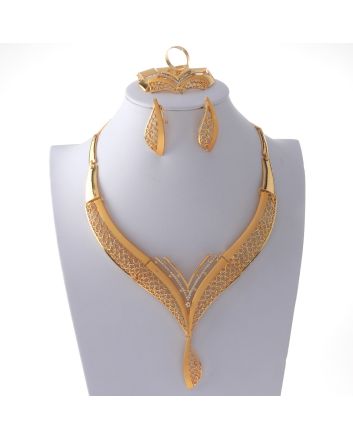 Gold Plated Necklace Set