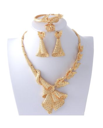 Gold Plated Necklace Set
