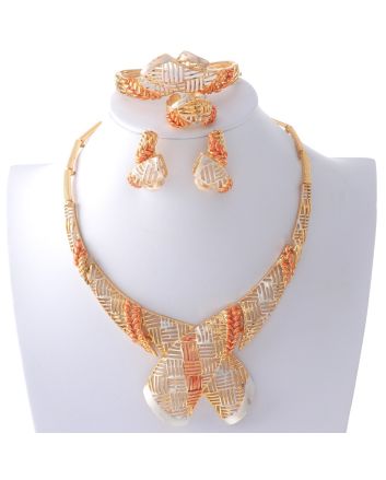 Gold Plated Necklace Set
