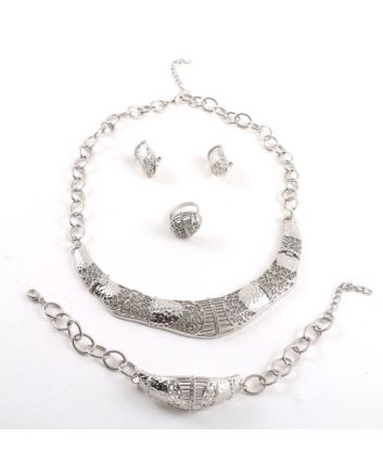 Silver Plated Necklace Set