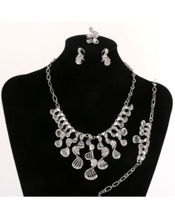 Silver Plated Necklace Set