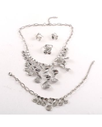 Silver Plated Necklace Set