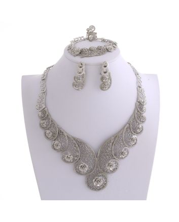 Silver Plated Necklace Set