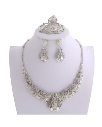 Silver Plated Necklace Set