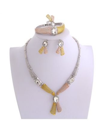 Silver Plated Necklace Set
