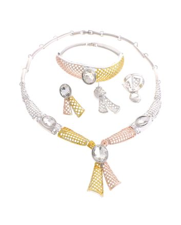 Silver Plated Necklace Set