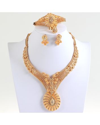Gold Plated Necklace Set