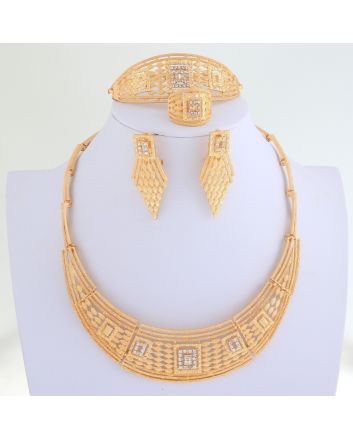 Gold Plated Necklace Set