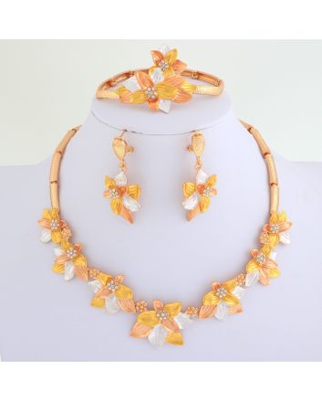 Gold Plated Necklace Set