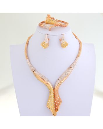 Gold Plated Necklace Set