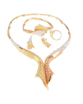 Gold Plated Necklace Set