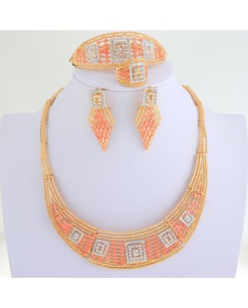 Gold Plated Necklace Set