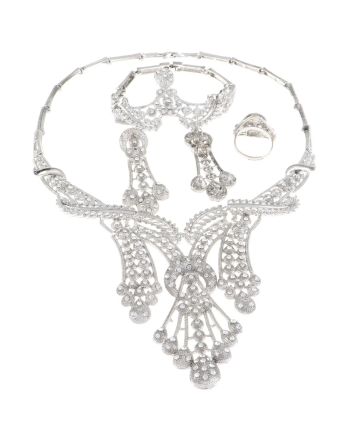Silver Plated Necklace Set