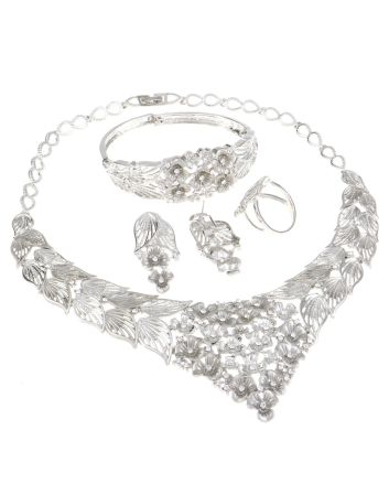 Silver Plated Necklace Set