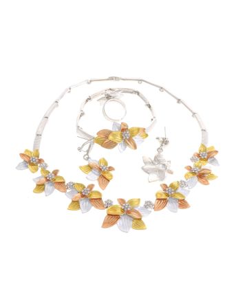 Silver Plated Necklace Set