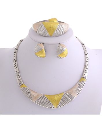Silver Plated Necklace Set