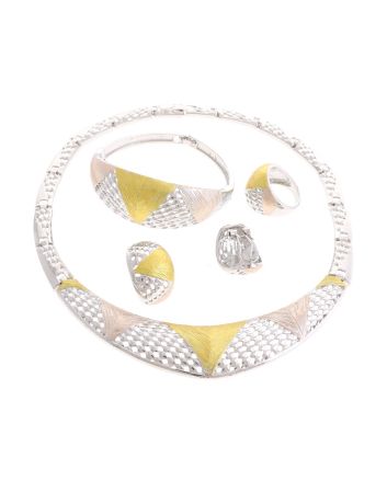 Silver Plated Necklace Set