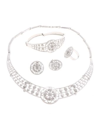 Silver Plated Necklace Set