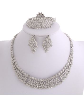 Silver Plated Necklace Set