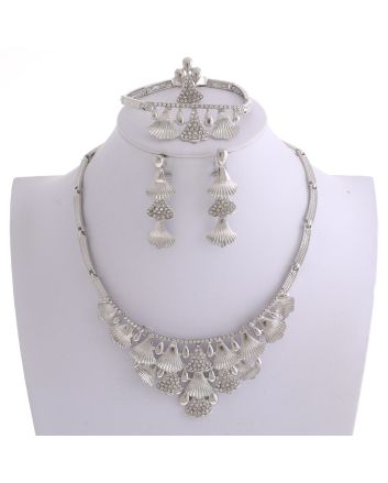 Silver Plated Necklace Set