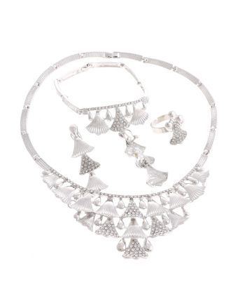Silver Plated Necklace Set