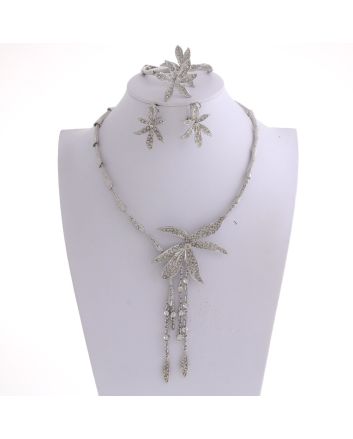 Silver Plated Necklace Set