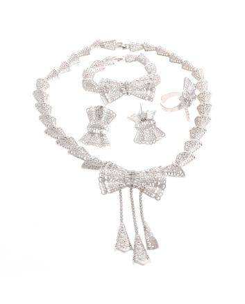 Silver Plated Necklace Set