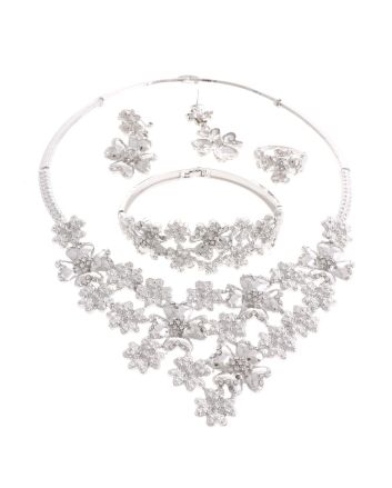 Silver Plated Necklace Set