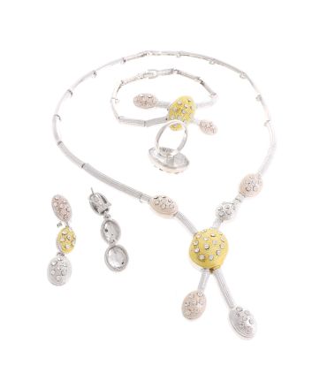 Silver Plated Necklace Set