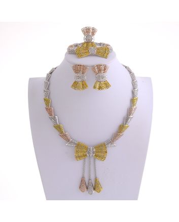 Silver Plated Necklace Set
