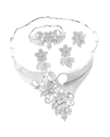 Silver Plated Necklace Set