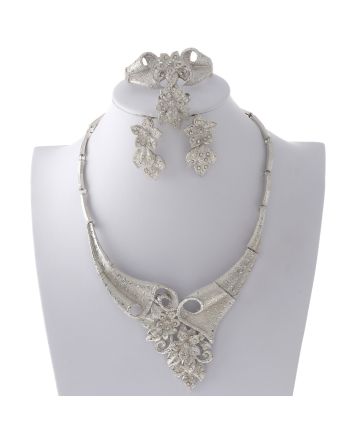 Silver Plated Necklace Set