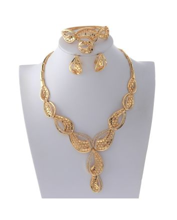 Gold Plated Necklace Set