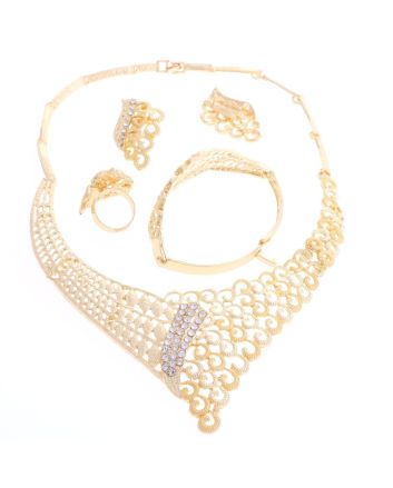 Gold Plated Necklace Set