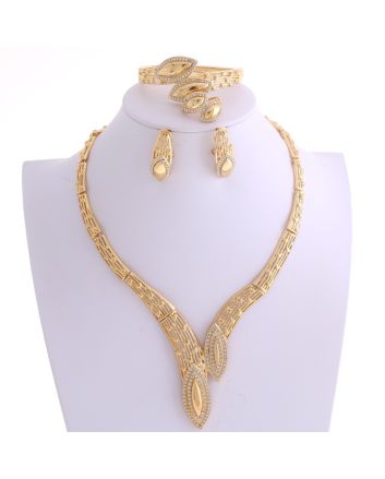 Gold Plated Necklace Set