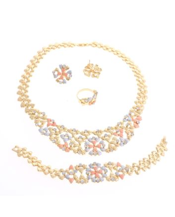 Gold Plated Necklace Set