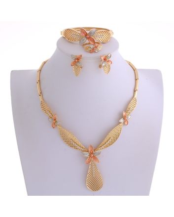 Gold Plated Necklace Set