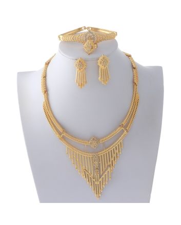 Gold Plated Necklace Set