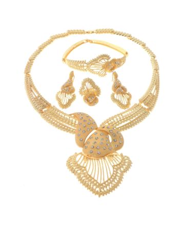 Gold Plated Necklace Set