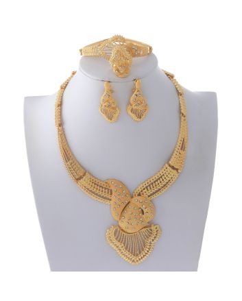 Gold Plated Necklace Set